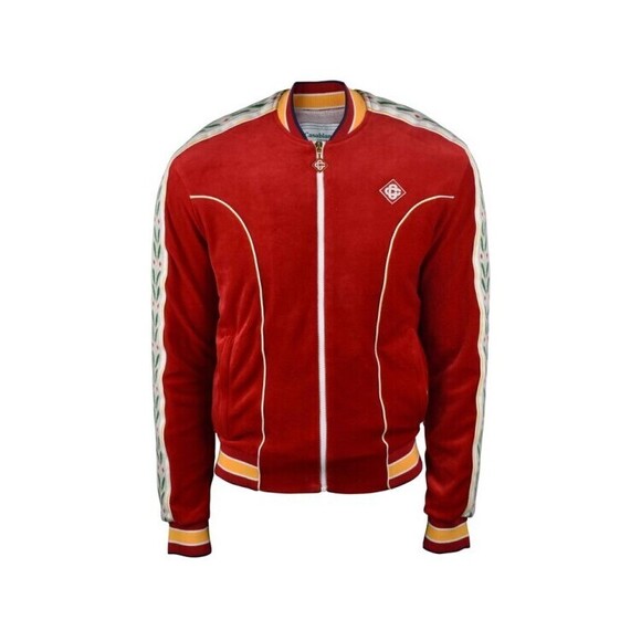 Casablanca Casablanca Red Cotton Velvet Tracksuit Jacket - NWT